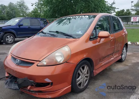 2007 Honda Fit Sport из США, поврежденный, VIN JHMGD38657S051519